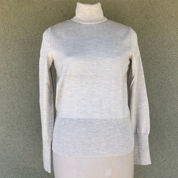Valentino Cream Turtleneck Sweater